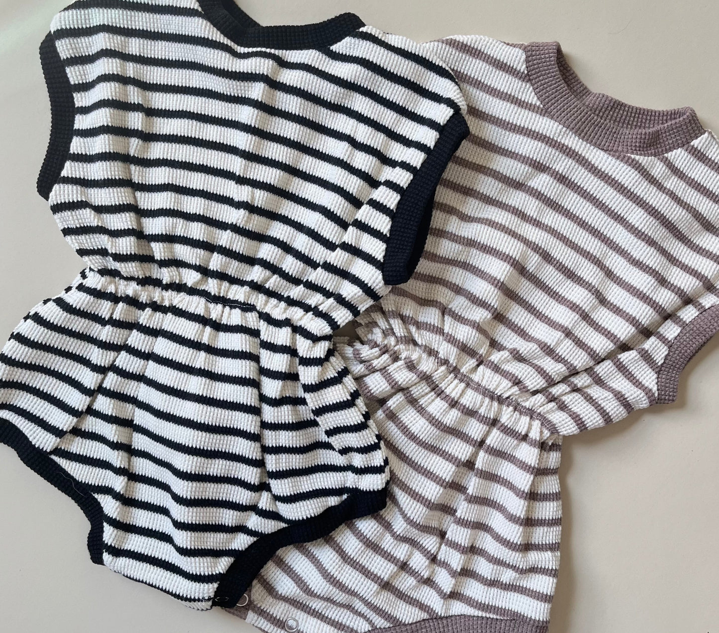 STRIPES WAFFLE BODYSUIT