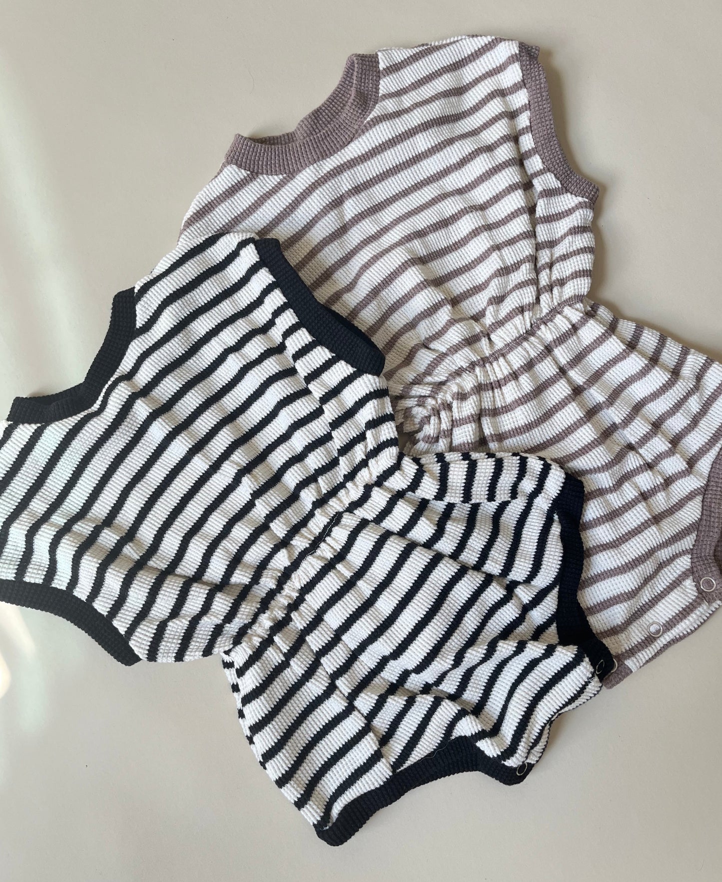 STRIPES WAFFLE BODYSUIT