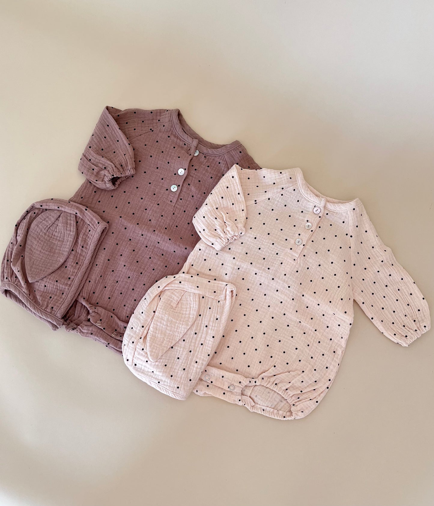 DOT BODYSUIT W/ BONNET