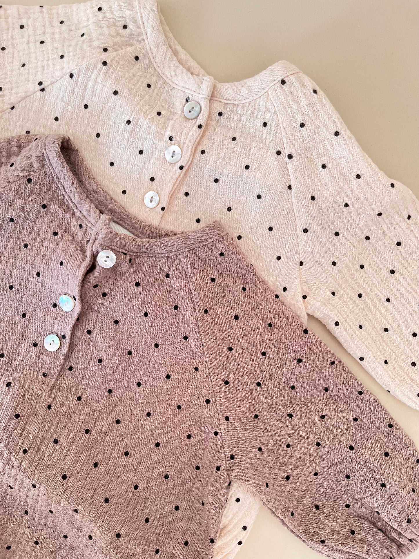 DOT BODYSUIT W/ BONNET
