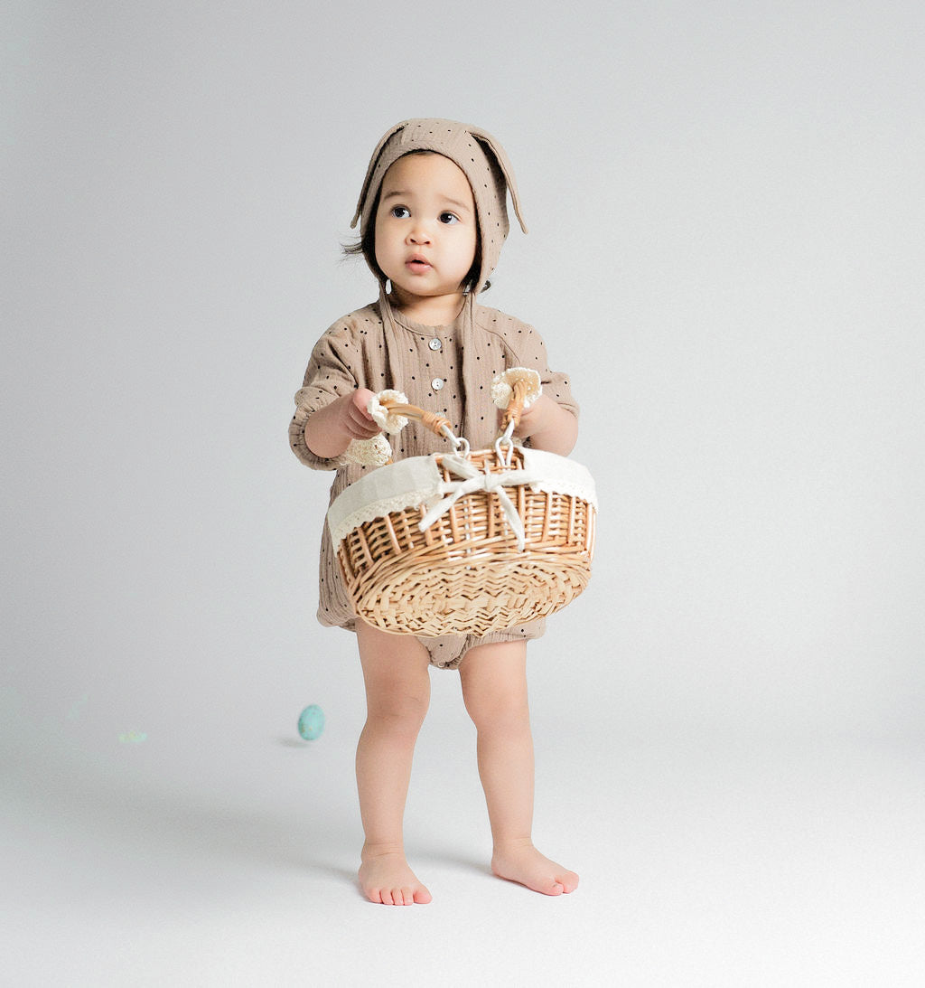 DOT BODYSUIT W/ BONNET